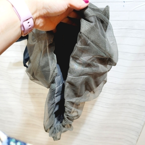 VERA WANG WHITE GRAY SHORT SLEEVE BUBBLE SKIRT MESH UPPER DRESS, SZ 6 - Picture 6 of 11